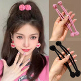 Daiiibabyyy  High Ponytail Rubber Bands Hair Band Elastic Head Rope For Women Korean Scrunchies Hair Tie Knotted Hair Ropes Hair Accessories