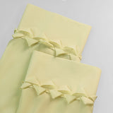 Daiiibabyyy  2025 Elegant Sexy Chiffon Summer Tops Pleated Ruffles Trim V-neck Long Sleeved Sheer Loose Shirts Blouse Holiday Streetwear