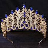Daiiibabyyy  New Luxury Baroque Crystal Crown Bridal Tiaras and Crowns for Girls Prom Birthday Wedding Jewelry Party Head Accessories