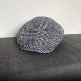 Daiiibabyyy  Grey Plaid Newsboy Hat Wool Womens Mens Ivy Cap Cabbie Driver Hat Autumn Winter Flat Hats Vintage Gatsby Beret 43