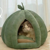 DAIIIBABYYY  -  Pet House Pumpkin Cat Nest Winter Warm Cat House Enclosed Cat Bed Cat Cave Pets Tent Cozy Cave Nest Small Dog House