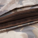 Daiiibabyyy  American Vintage Flower Print Ruffles Gauze Patchwork Low Waist Mid-length Skirts