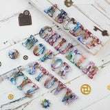 Daiiibabyyy DIY Crystal Epoxy Resin Mold Punk Letter Keychain Pendant Silicone Mold