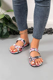 DAIIIBABYYY  -  Women's Sandals Graffiti style Sandals Casual comfortable Lightweight Slide Shoes Flip flops Big size 43