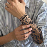 Daiiibabyyy  1 Sheet Herbal Finger Tattoo Sticker Waterproof and Long-lasting Temporary Tattoo