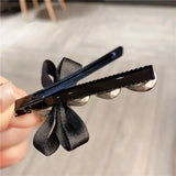 Daiiibabyyy  1/2 Pcs Ladies' Hair Clips Korean Bow Rhinestone Sweet Elegant Gentle Hair Pin Headwear Kawaii High-quality Hair Accessories