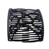 Daiiibabyyy  Shiny Rhinestone Beaded Hair Claws Magic Tuck Comb Updo Elastic Headwear Bun Ponytail Holder Beads Hair Combs Hair Styling Tools