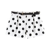 Daiiibabyyy  Women's Summer Shorts New Fashion Polka Dot Elegant Women's High Waist Shorts Summer Chic Youth Travel Joker Holiday Shorts