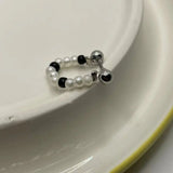 Daiiibabyyy  All-match Cool Lovely Girls Sweet Fashion Design Korean Style Earring Colorful Bead Women Jewelry Retro Ear Bone Stud