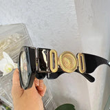 Daiiibabyyy  New Fashion Ladies Sunglasses Vintage Retro Anti-reflective Outdoor Sun Glasses High Quality Woman Sunglass