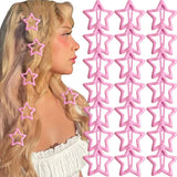 Daiiibabyyy  20-70Pcs Colorful Star Hair Clips, Hollow Star Barrettes, Cute Y2K Hair Accessories for Women & Girls, Perfect for Daily Styling
