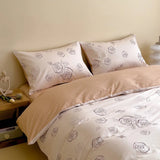 DAIIIBABYYY  -  New Little Fresh Pure Cotton Four Piece Set with 40 Thread Count All Cotton Bedding Ins Bed Sheet and Quilt Set with 4