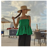 Daiiibabyyy  Flat Top BlacK Cover Straw Hat Wide Brim Fedora Hat Summer Beach Hat for women Men Plain Boater Hat Party Church Derby Cap