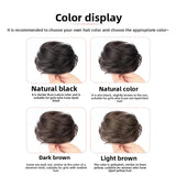 DAIIIBABYYY  -  Women's Low Bun Hair Wig Fake Hair Circle Twist Hair Pack Ancient Style Flower Bud Fluffy Hair Extension Real Human Hair