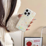 Daiiibabyyy  Large hole IND color niche polka dot phone case with candle rotating bracket for iPhone 11 12 13 14 15 16 Pro Max