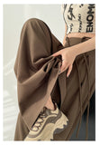 DAIIIBABYYY  -  Streetwear Wide Leg Pants Women Korean Black High Waist Suit Pants Summer Fashion Elegant Lace Up Straight Trousers New