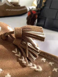 Daiiibabyyy  New Women's Winter Shoes Bohemian Style Plush Warm Casual Shoes for Woman Fashion Baotou Mule Shoe Designer Shoes Zapatos Mujer
