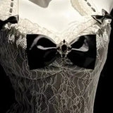 DAIIIBABYYY  -  Japan Dress Sweet Cute Romantic Lace Mini Halter Neck Sexy Dress For Women Fashion Lolita Style Elegant Short Princess Dress