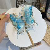 Daiiibabyyy  Dream Antique Butterfly Fairy Headgear Fringed Hairpin Antique Fairy High Value National Style Hair Jewelry