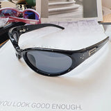 Daiiibabyyy  Punk Stylish Sunglasses Men New Y2K UV400 Protection Man Sunglasses Bicycling Hiking Windproof Women's Sun Glasses
