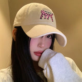 DAIIIBABYYY  -  New Spotted Cat Embroidered Baseball Cap Outdoor Versatile Soft Top Wide Brim Big Head Adjustable Sports Hat for Men and Women