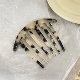 Daiiibabyyy  French Twist Hairpin Acetate Tortoiseshell Hair Comb Bun Clip for Women Halfup Hair Sticks Hairbrush  Headwear Hair Accessories