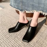 Daiiibabyyy  Brand Ladies Shoes Closed Toe Women's Slippers Fashion Plus Size Dress Slippers Women New Outdoor Best Seller High Heels