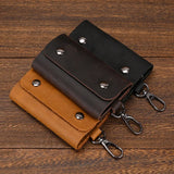 DAIIIBABYYY  -  Vintage Crazy Horse Genuine Leather Keychain Men Women Key Holder Cow Split Car Key Bag Wallet Housekeeper Key Case wallets