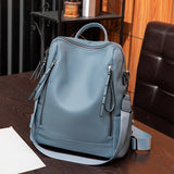Daiiibabyyy  Large capacity retro style soft women's backpack, convertible shoulder bag, perfect for commuting and travel