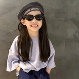 Daiiibabyyy  New Children's Outdoor Sunshade Sunglasses Cute Children Outdoor UV Resistant Polarized Sun Glasses Protecting Baby Glasses
