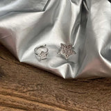 Daiiibabyyy  Fashion Silver Color Star Ear Clip for Women Simple Metal Geometric Star Ear Bone Clip Earrings Party Jewelry