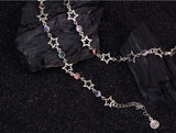 DAIIIBABYYY  -  New Arrival Elegant Colorful Crystal Star Silver Ladies Jewelry Set For Women Necklace Bracelet New Year Gifts