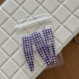 Daiiibabyyy  Fashionable polka dot hairpin pair clip cute girl plaid dripping oil big water drop BB clip