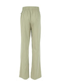 Daiiibabyyy Green Loose Mopping Trousers Straight High Waist Casual Fashion Drape Wide Leg Pants With Pockets Women New Fashion