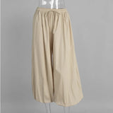 Daiiibabyyy  Lazy Wide-Leg Loose Lantern Pants Women's Spring Autumn Street Style Fashionable Comfortable Dopamine Color System Casual Pants