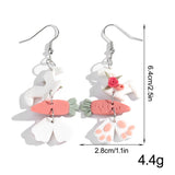 Daiiibabyyy  Cute Easter Egg Rabbit Carrot Dangle Earrings for Women Girls Lovely Polymer Clay Cartoon Animals Earring Festive Party Jewelry