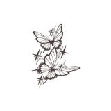 Daiiibabyyy  Butterfly Tattoo Sticker Waterproof and Long-lasting Temporary Tattoo