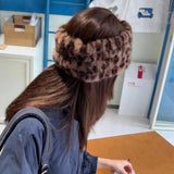Daiiibabyyy  New Plush Headband Winter Warm Faux Fur Hairband Soft Elastic Hair Bands girls Fluffy Fur Coldproof Ear Warmer Warm Headbands