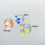DAIIIBABYYY  -  1PC Colorful Star Lip Ring Lip piercing Acrylic Rainbow Star Stainless steel Body piercing Jewelry
