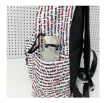 Daiiibabyyy  Letter Cat Print Mochilas Mujer University Student Mochila Large Capacity Bag Ins Casual Backpack Graffiti Bolsa Feminina