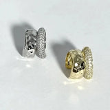 Daiiibabyyy  Punk Zircon Double-layer Ear Cuff No Piercing Earrings Trendy Unique Metal Geometric Ear Clip for Women Jewelry Accessories Gift
