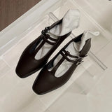 DAIIIBABYYY  -  2024 Spring New Women Flat Shoes Fashion Round Toe Shallow Slip On Ladies Mary Jane Shoes Flat Heel Outdoor Dress Ballerina