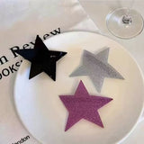 Daiiibabyyy  Irregular Star Spring Clip: Subtle Sweet Cool Spicy Girl Versatile Temperament Edge Headpiece One Word Clip