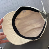 DAIIIBABYYY  -  New Short Brim Baseball Cap For Men Women Soft Brim Sunscreen Outdoor Peaked Hat Unisex Letters Embroidery Adjustable Visors Hat