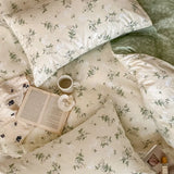 DAIIIBABYYY  -  New Little Fresh Pure Cotton Four Piece Set with 40 Thread Count All Cotton Bedding Ins Bed Sheet and Quilt Set with 4