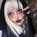 Daiiibabyyy  JeweLens Dicoria Cosplay Halloween Scary Contact Lenses Crazy Mini Sclera Softlens 14.5mm