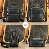 Daiiibabyyy  Men's Large size Genuine Leather Shoulder Bags High quality Tote Fashion Business Man Crossbody Messenger Bag Leather Bags