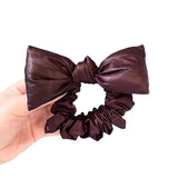DAIIIBABYYY  -  Temperament retro style fabric bow hair rope women's 2024 new high-end large intestine hair band hair rope