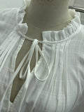 Daiiibabyyy  Hollow Out Solid Y2k V Neck Short Sleeve Single Breasted Lace-up Slim Women Shirt