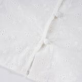 Daiiibabyyy  Sweet Prairie Chic Solid Lace Patchwork V Neck Short Sleeve All Match Women Shirt